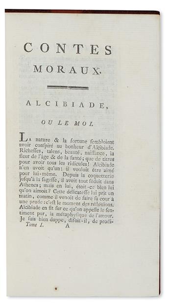 MARMONTEL, JEAN FRANÇOIS. Contes Moraux.